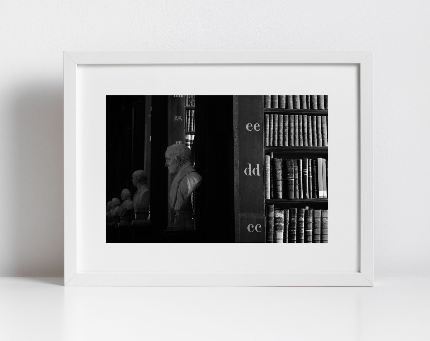 Library Wall Art The Long Room Trinity College Dublin Black And White Print Photography