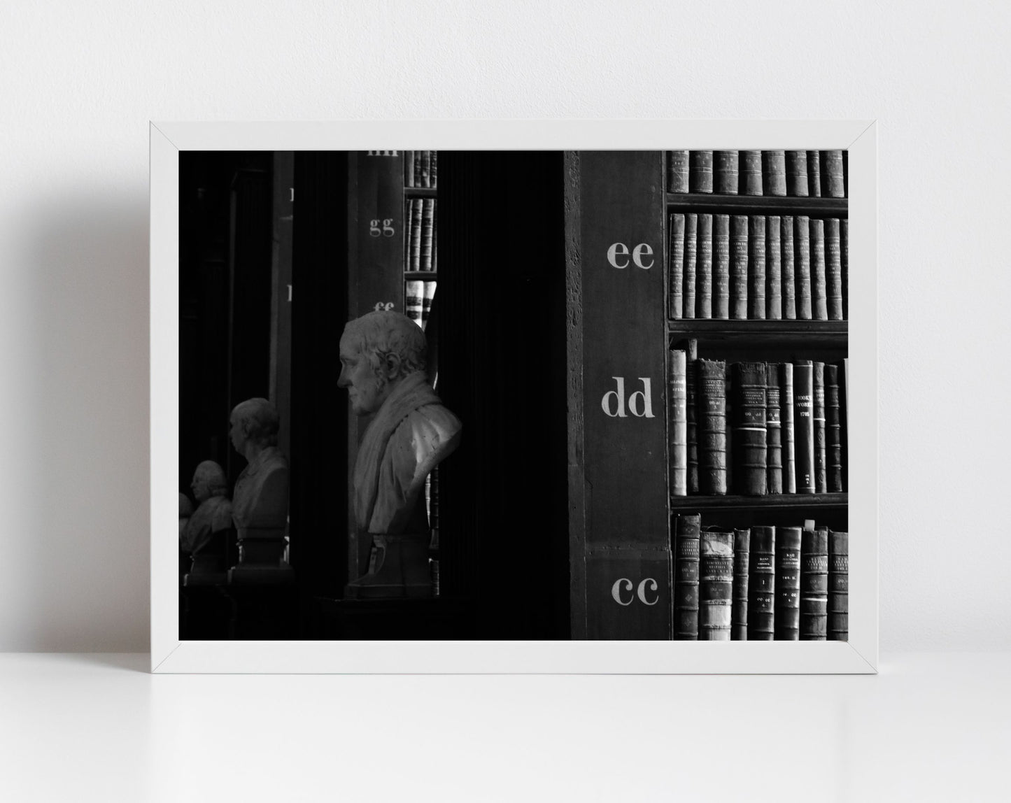 Library Wall Art The Long Room Trinity College Dublin Black And White Print Photography