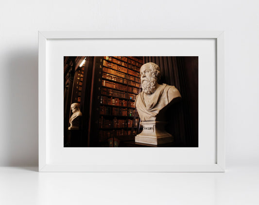 Socrates Print The Long Room Trinity College Dublin Wall Art