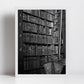 Library Wall Art The Long Room Trinity College Dublin Ireland Black And White Print Photography