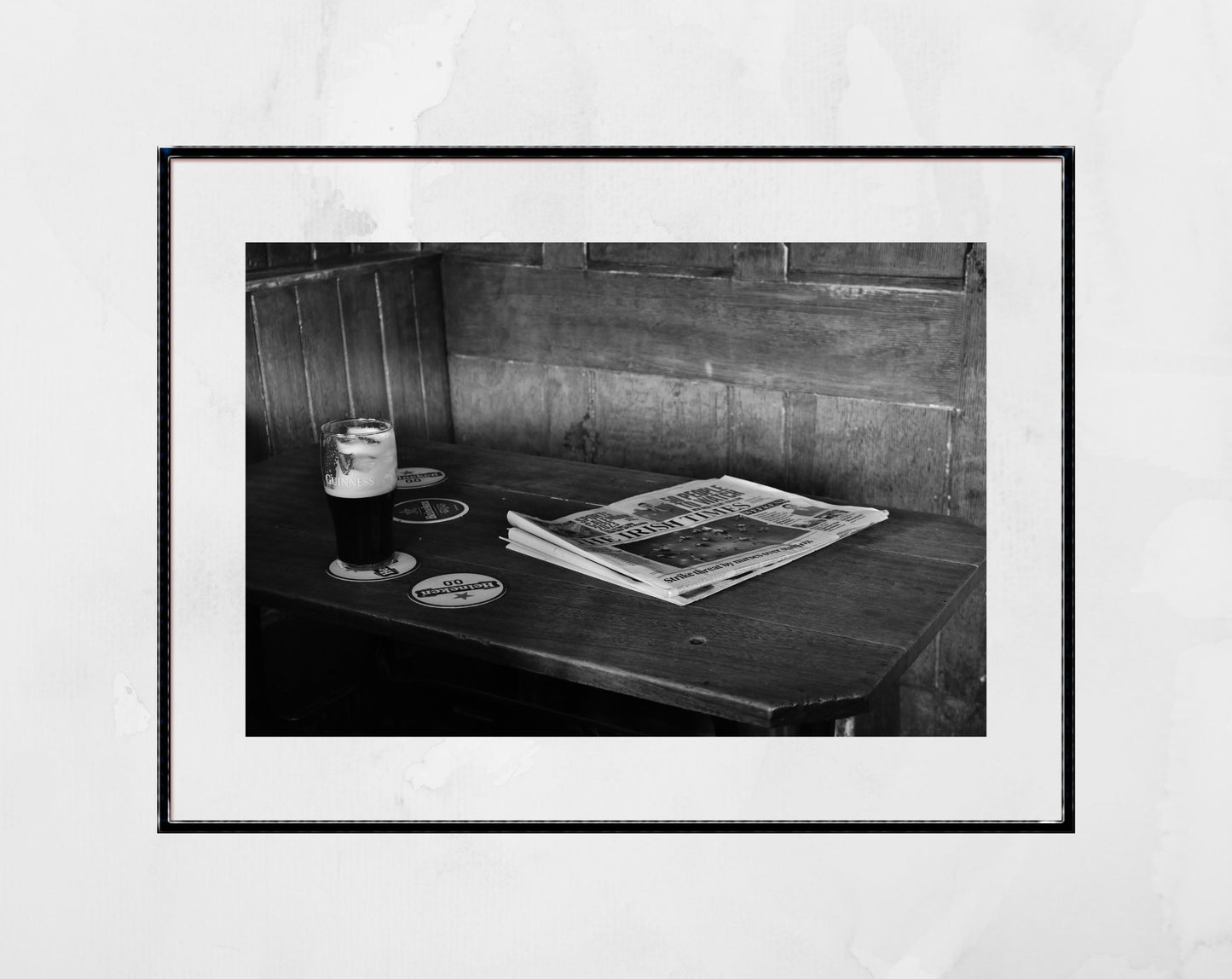 Irish Pub Black And White Print John Kavanagh The Gravediggers Dublin Photography