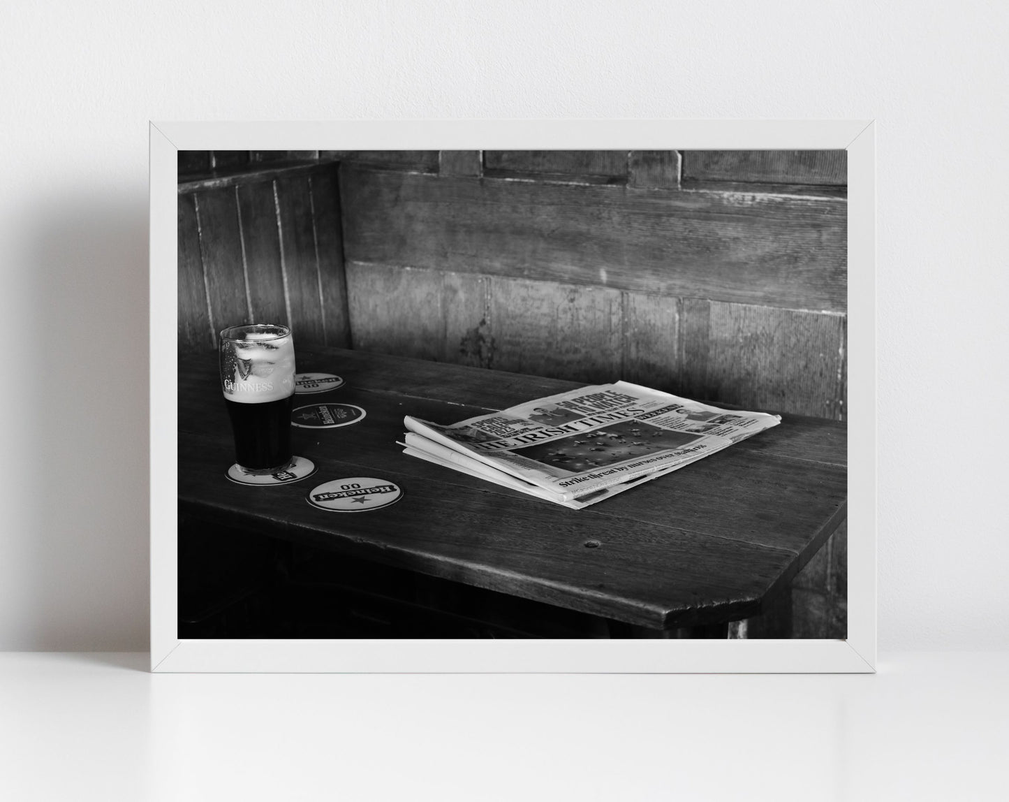 Irish Pub Black And White Print John Kavanagh The Gravediggers Dublin Photography