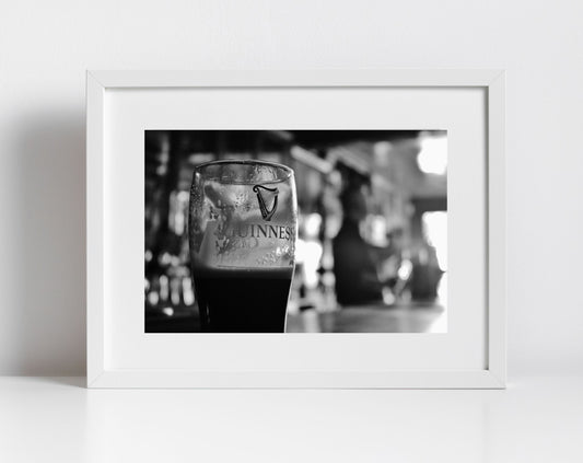 Guinness Black And White Poster John Kavanagh The Gravediggers Dublin Photography