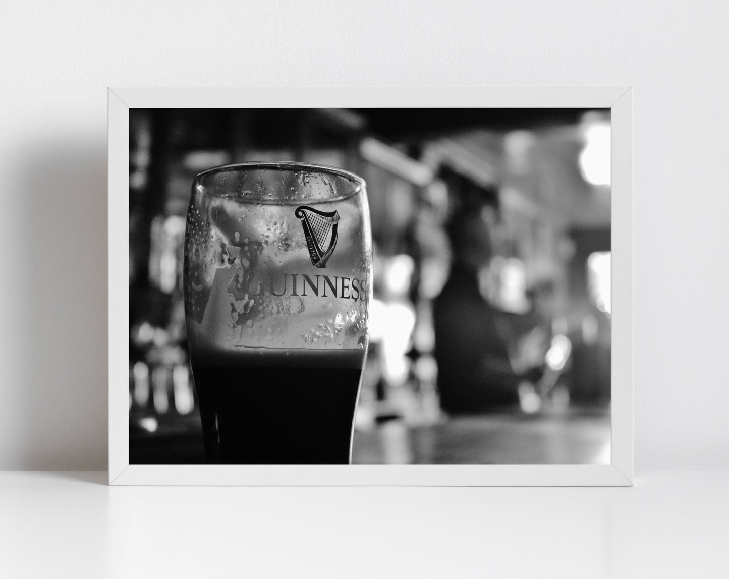 Guinness Black And White Poster John Kavanagh The Gravediggers Dublin Photography