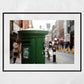 Green Post Box Ireland Wall Art Dublin Print