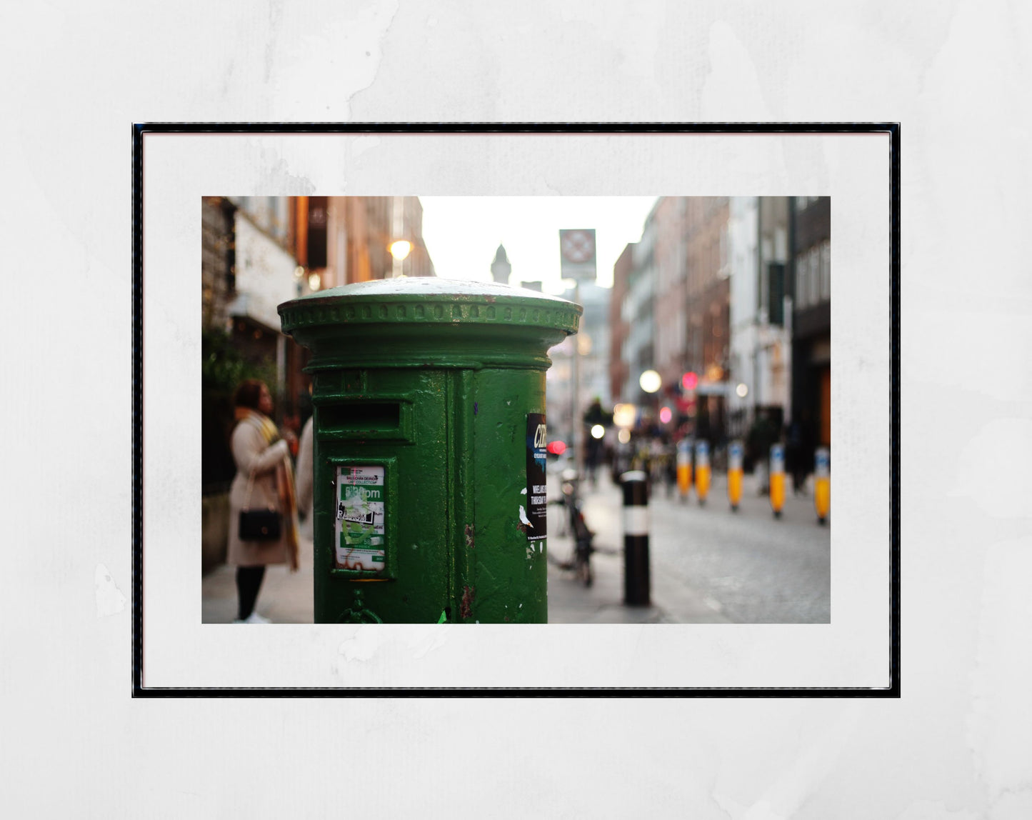 Green Post Box Ireland Wall Art Dublin Print