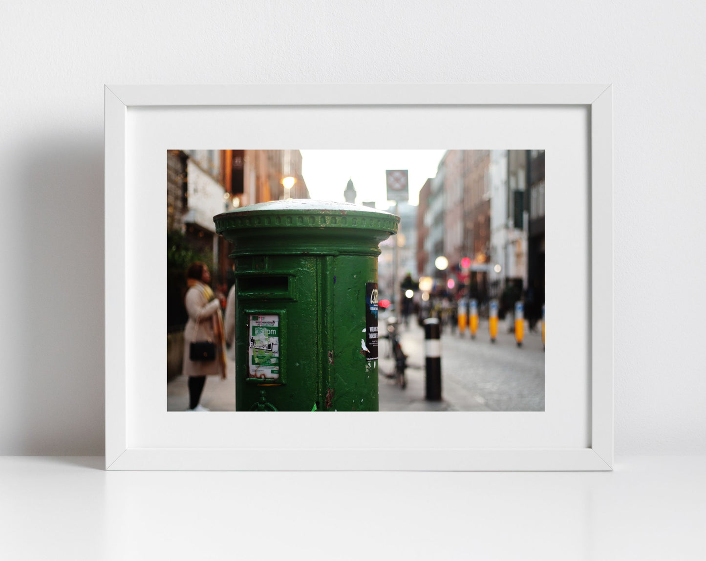 Green Post Box Ireland Wall Art Dublin Print