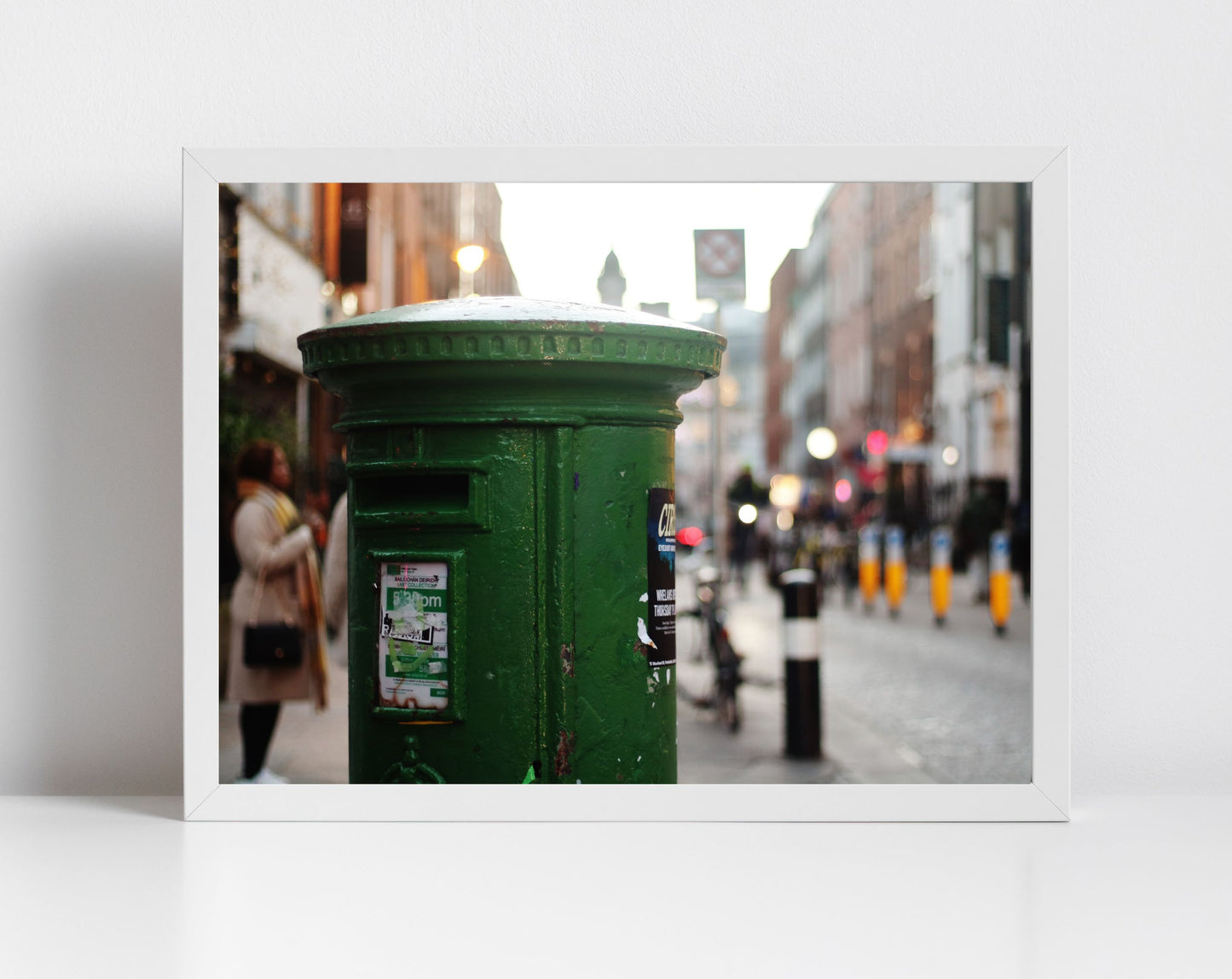 Green Post Box Ireland Wall Art Dublin Print