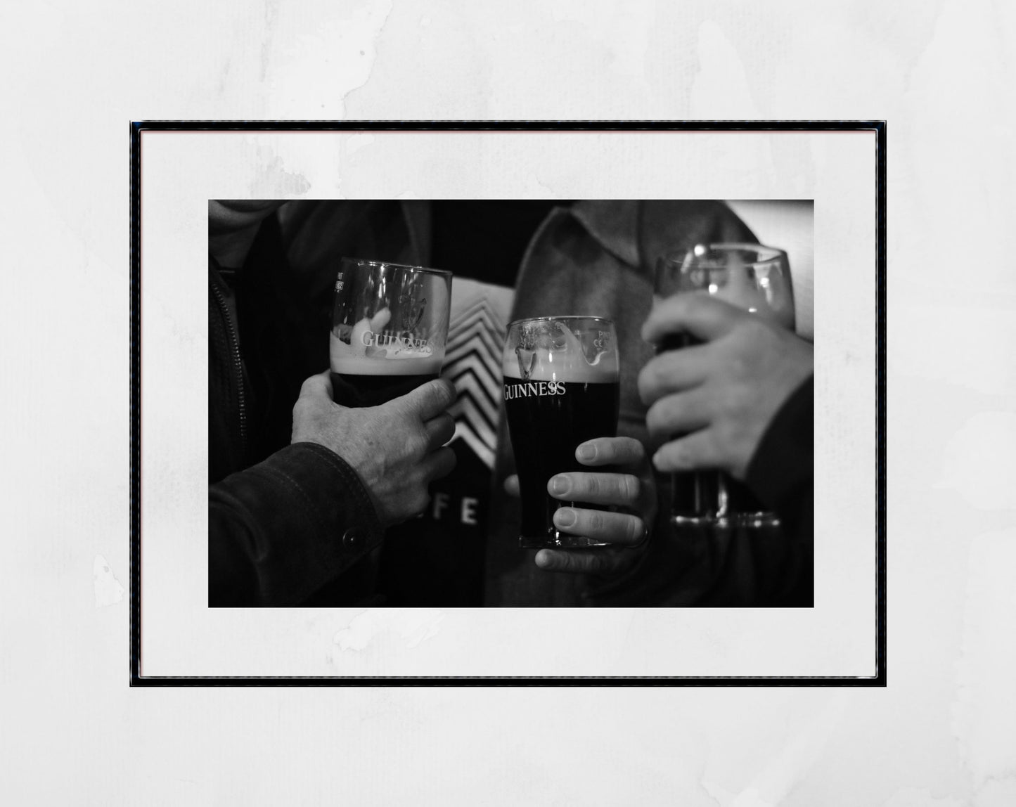 Guinness Poster Irish Pub Black And White Print O'Donoghue's Dublin Photography