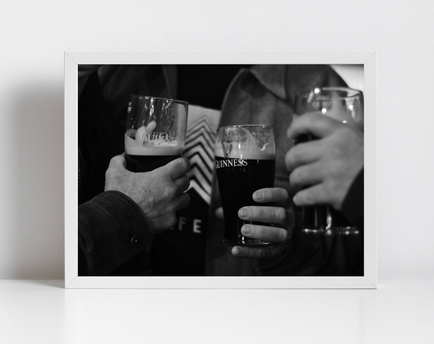 Guinness Poster Irish Pub Black And White Print O'Donoghue's Dublin Photography