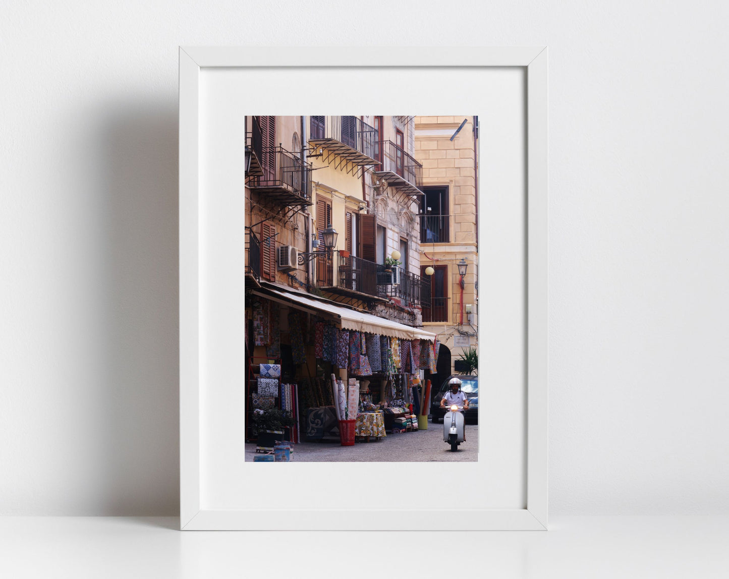 Palermo Sicily Print Vespa Poster Street Photography