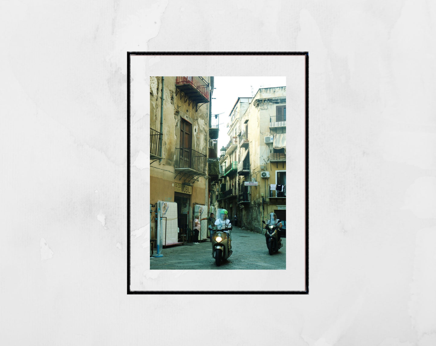 Palermo Sicily Print Street Photography Vespa Poster Italy Art