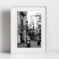 Palermo Sicily Black And White Print Street Photography Vespa Poster Italy Art