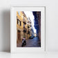 Palermo Sicily Print Street Photography Woman On Moped Poster