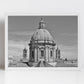 Palermo Cathedral Dome Black And White Photography Wall Art