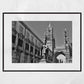 Palermo Cathedral Sicily Black And White Print Italy Wall Art