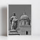 Saint Rosalia Palermo Cathedral Black And White Photography Print