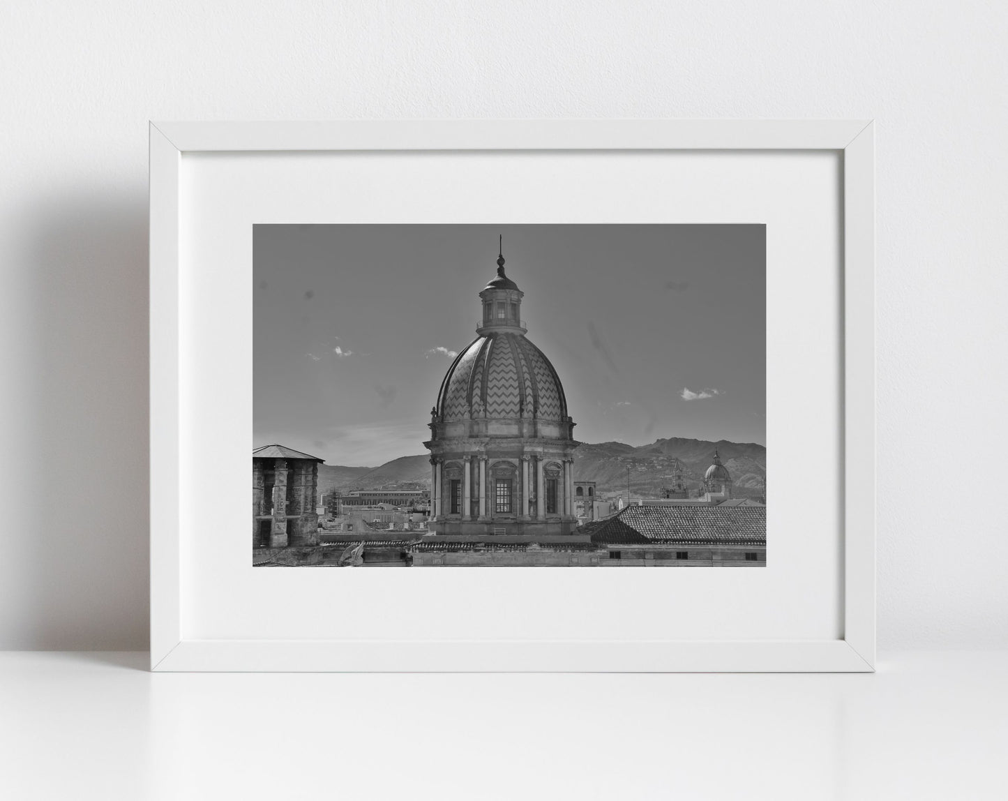 Palermo Church of the Gesù Black And White Photography Wall Art