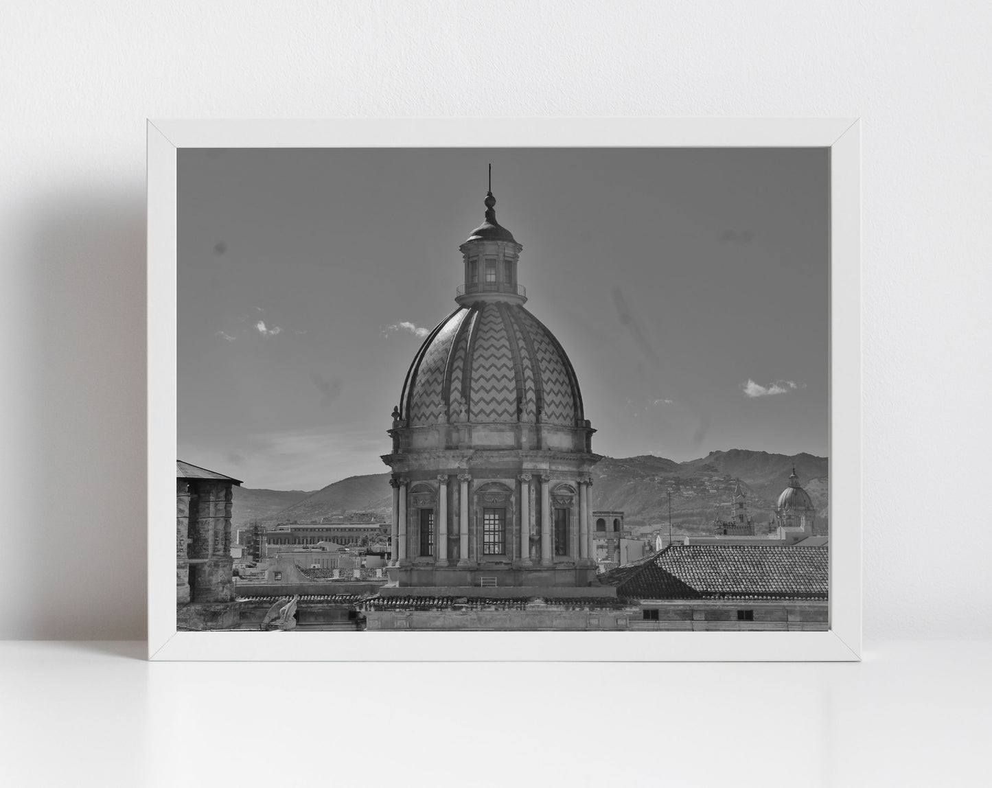 Palermo Church of the Gesù Black And White Photography Wall Art