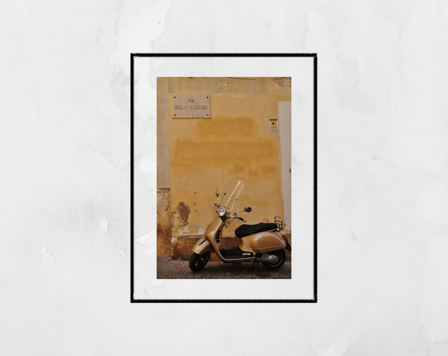 Italy Street Photography Vespa Poster Syracuse Sicily Print