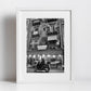 Catania Sicily Print Street Black And White Photography Vespa Poster