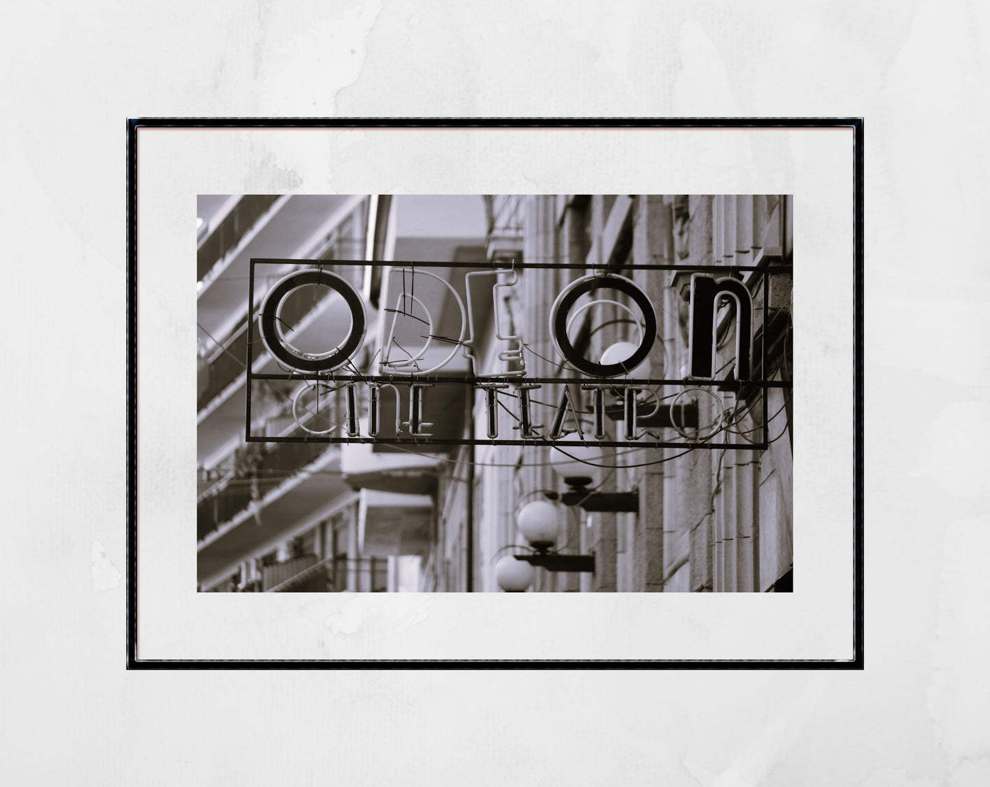 Cine Teatro Odeon Catania Sicily Black And White Photography Print