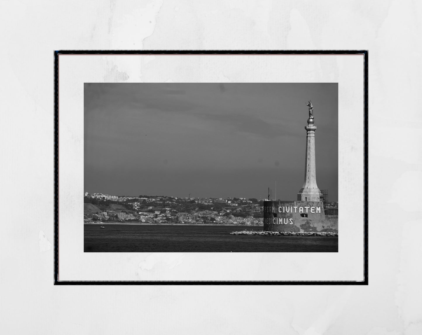 Madonna della Lettera Messina Sicily Black And White Photography Print