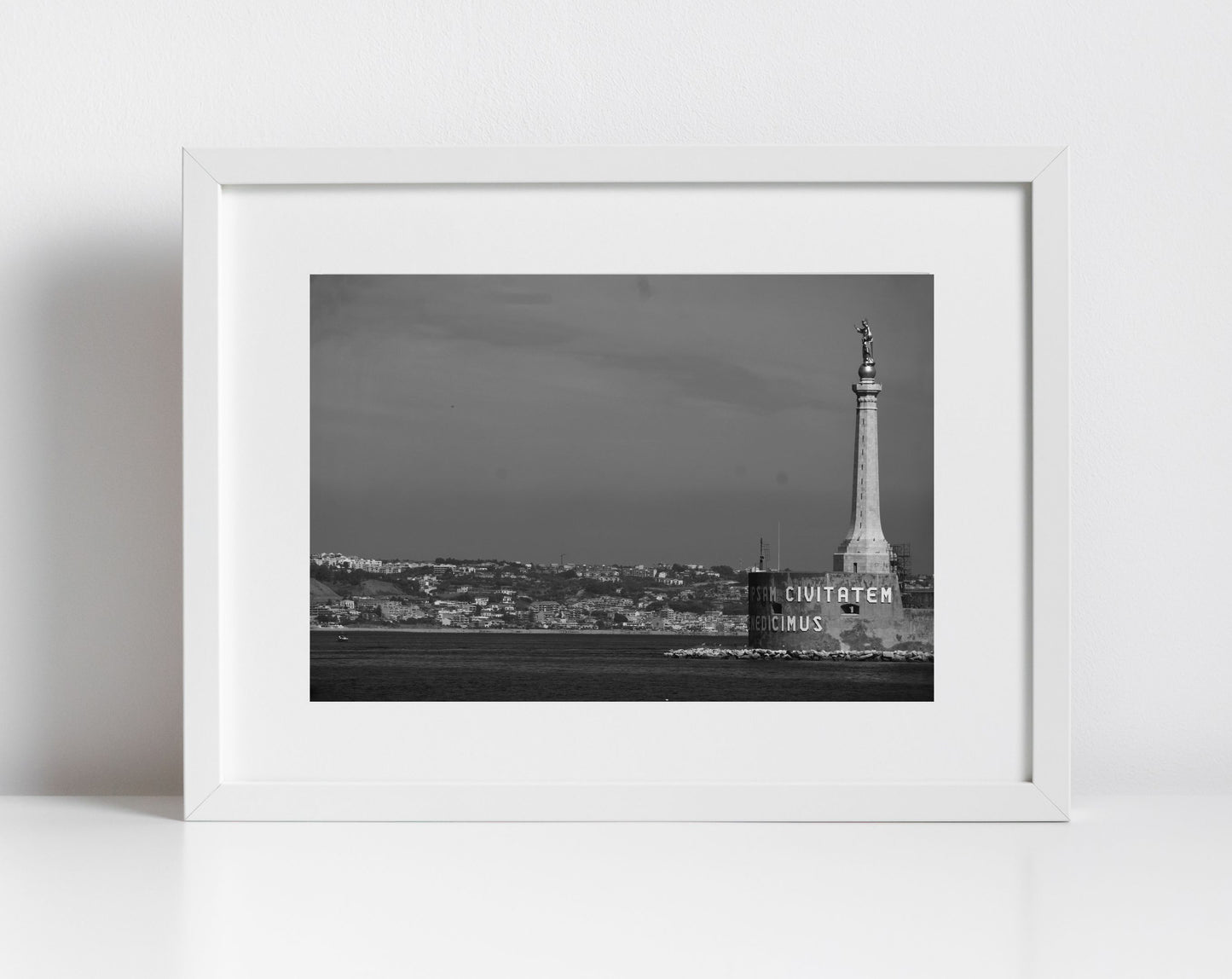 Madonna della Lettera Messina Sicily Black And White Photography Print