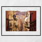 Taormina Sicily Black And White Print Italy Wall Art Street Photography