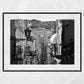 Taormina Sicily Black And White Print Italy Wall Art Street Photography