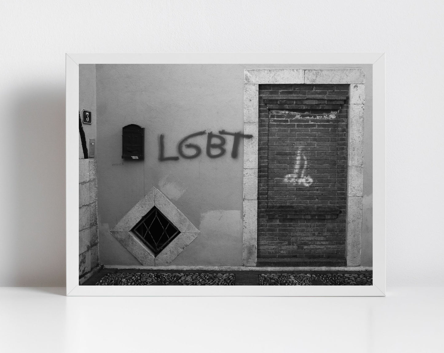 LGBT Art Taormina Sicily Black And White Photography