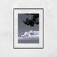 Mount Etna Taormina Sicily Black And White Photography Print