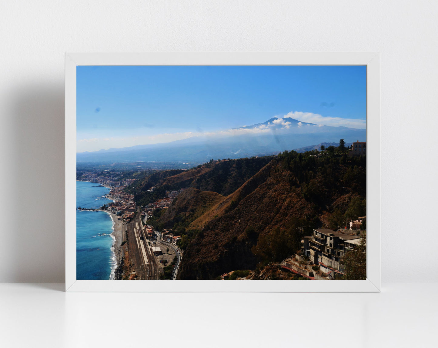 Taormina Mount Etna Sicily Photography Wall Art