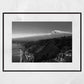 Taormina Mount Etna Sicily Black And White Photography Wall Art