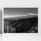 Taormina Mount Etna Sicily Black And White Photography Wall Art