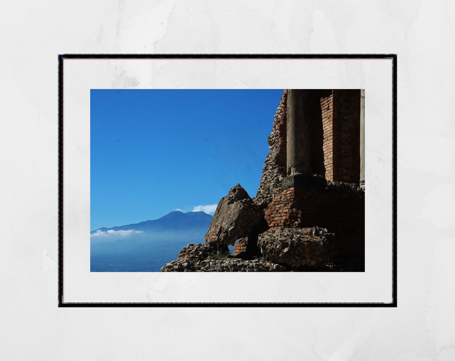 Taormina Sicily Print Mount Etna Photography