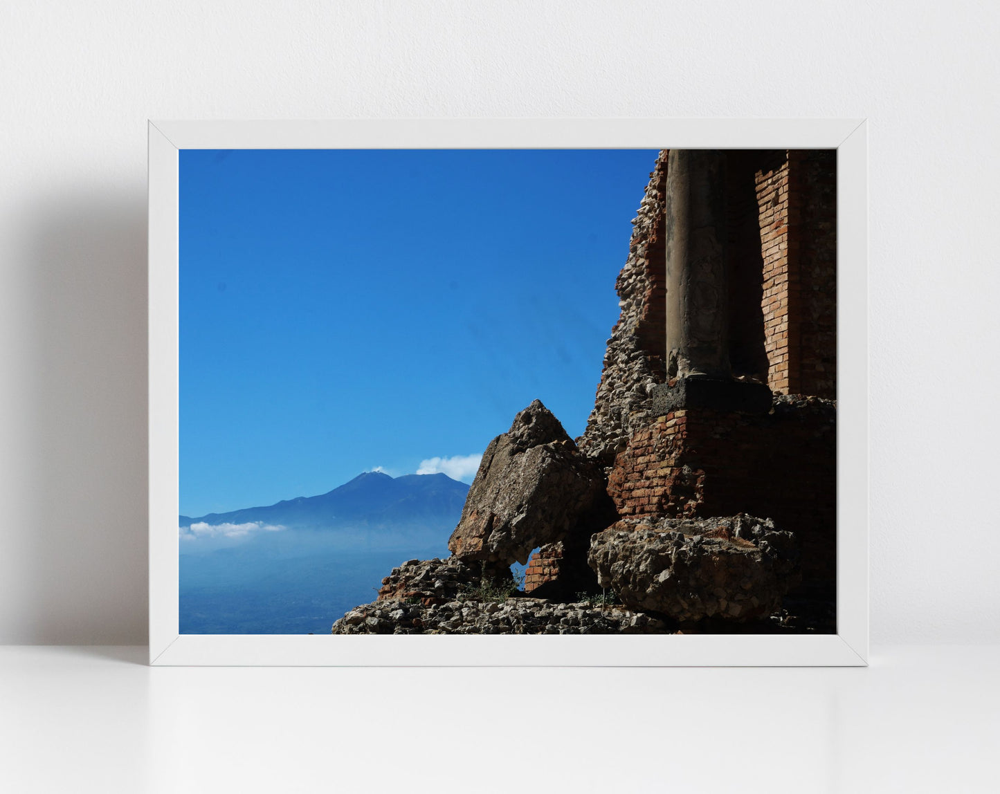 Taormina Sicily Print Mount Etna Photography