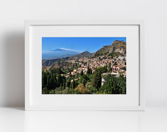 Taormina Mount Etna Sicily Photography Print