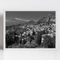 Taormina Mount Etna Sicily Black And White Photography Print