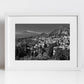 Taormina Mount Etna Sicily Black And White Photography Print