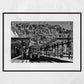 Taormina-Giardini Sicily Black And White Photography Print Railway Wall Art