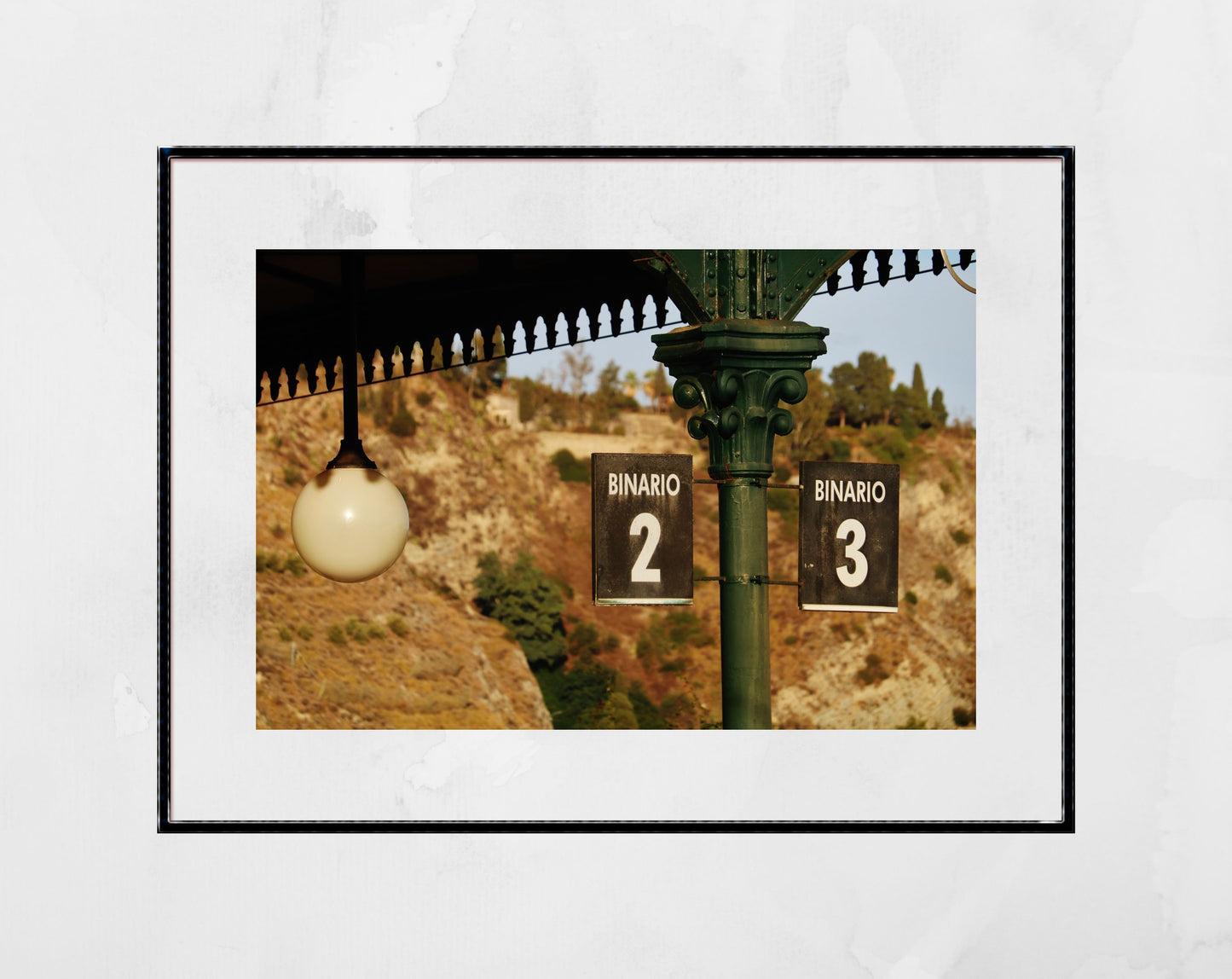 Taormina-Giardini Sicily Print Railway Poster Italian Wall Art