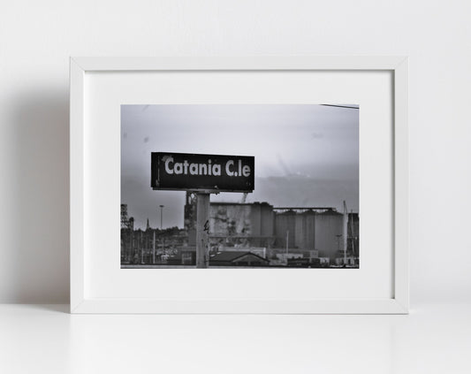 Catania Sicily Print Urban Black And White Photography