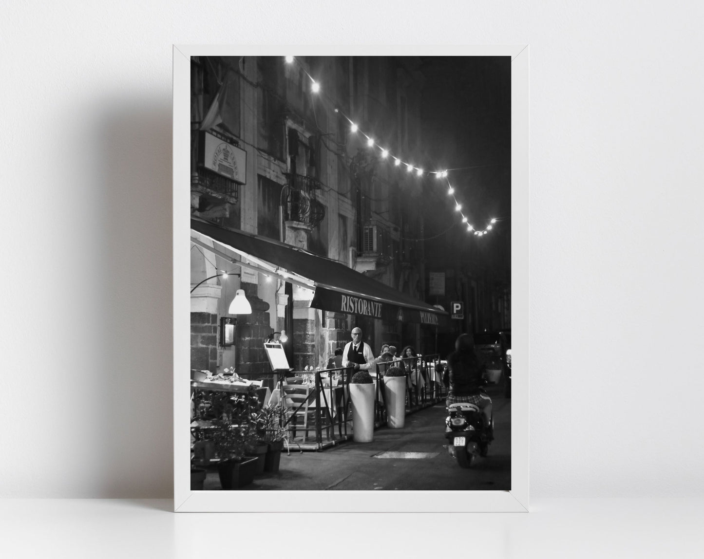 Catania Sicily Black And White Print Italian Restaurant Decor