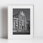 Catania Cathedral Sicily Black And White Photography Print