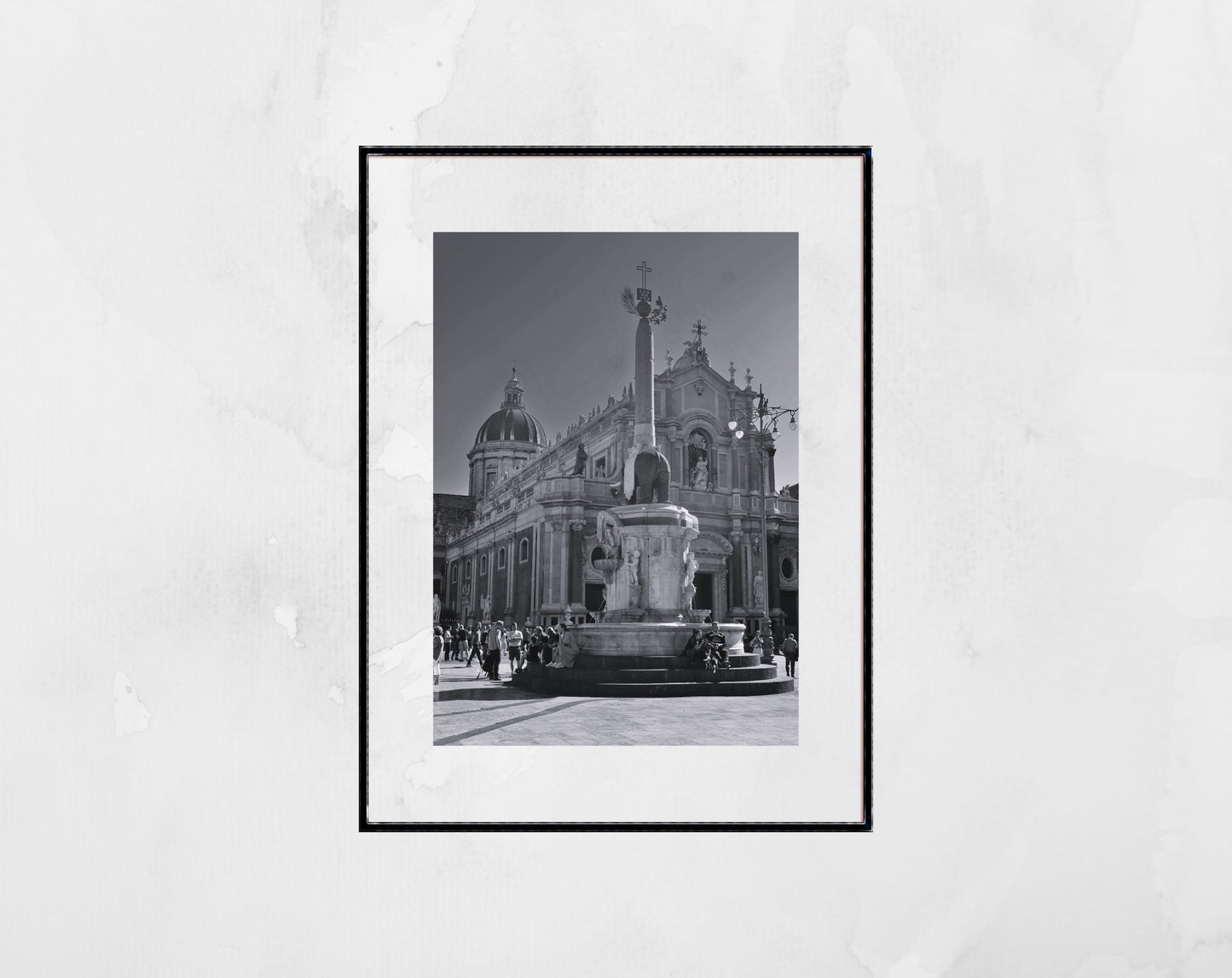 Catania Sicily Black And White Photography Wall Art