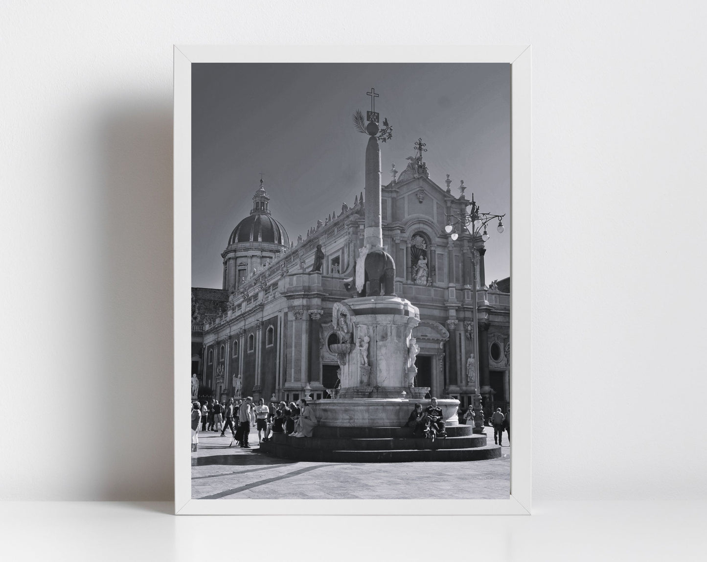 Catania Sicily Black And White Photography Wall Art