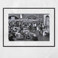 Catania Fish Market Sicily Black And White Photography Wall Art