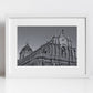 Catania Cathedral Sicily Black And White Photography Art Print