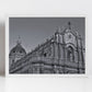 Catania Cathedral Sicily Black And White Photography Art Print